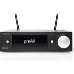 Nubert nuXinema preAV | schwarzer AV-Vorverstärker | Für vollen Surround-Sound | Wireless und komfortabel | Mit Dolby Atmos® und DTS:X | Schaltzentrale für max. 9 Quellen | Geringer Stromverbrauch