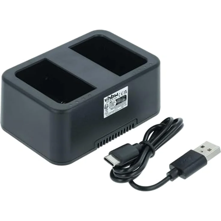 vhbw Drohnen-Akku Akku, Zubehörset mit Ladeschale und USB-Kabel, schwarz – Bild 3