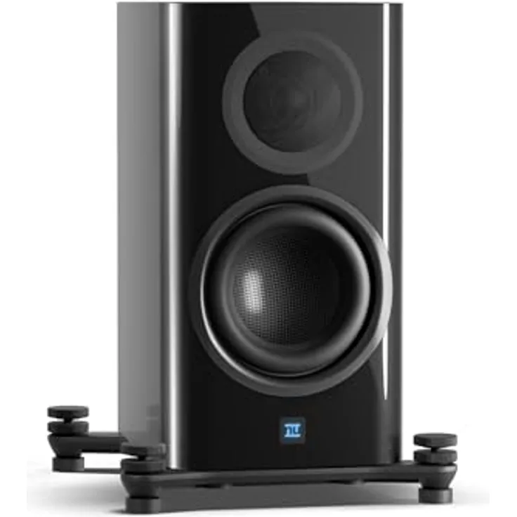 Nubert nuZeo 3 | Schwarzer aktiver Kompaktlautsprecher der Referenzklasse | Hochwertige Materialien und sorgfältige Abstimmung für maximale Klangtreue | Ansteuerung per Funk möglich | 2-Wege-System