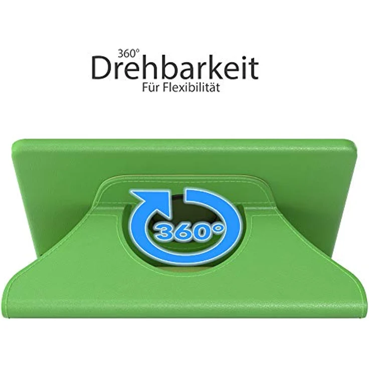 EAZY CASE - Tablet Hülle kompatibel mit Samsung Galaxy Tab 8.0 Zoll (2019) - Slim Fit Case, Einstellbarer Betrachtungswinkel, tragbare Tablet Tasche, Hardcover Schutztasche in Grün – Bild 2