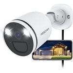 Foscam 2K/4MP Überwachungskamera Aussen mit Spotlight, WLAN WIFI IP Kamera, Farbige Nachtsicht, 2-Wege-Audio, PIR-Erkennung, IP66 Wasserdicht - Schwarz