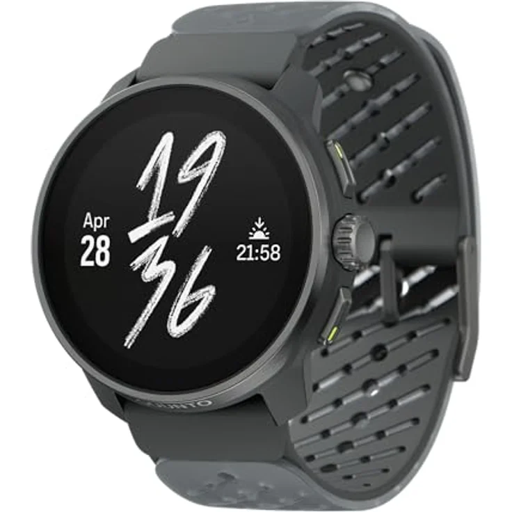 SUUNTO Race S Laufuhr mit AMOLED Touchscreen, Zweifrequenz GPS Sportuhr, HRV & Schlafverfolgung, KI-basierter Trainingsplan, 50m Wasserdicht, schwarz – Bild 1