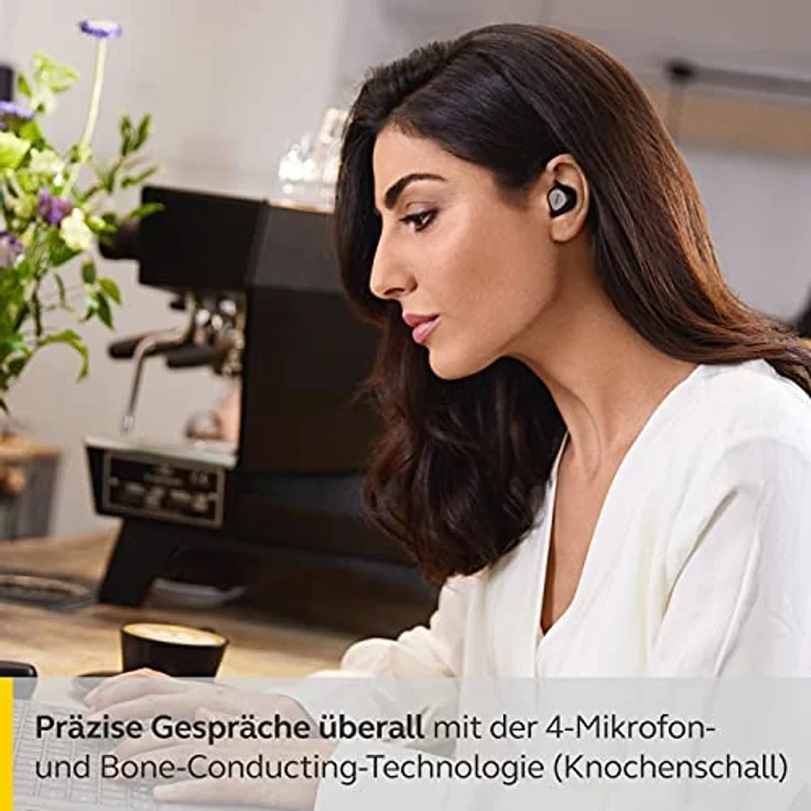Jabra Elite 7 Pro In Ear Bluetooth Earbuds - True Wireless Kopfhörer in kompaktem Design mit anpassbarer Aktiver Geräuschunterdrückung und Jabra MultiSensor Voice für klare Anrufe - Titanschwarz – Bild 5