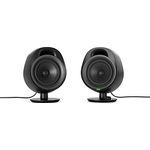 SteelSeries Arena 3 - Full-Range 2.0 Gaming-Lautsprecher – Fesselndes Audio – Intuitive Bedienung – 4-Zoll-Treiber – Kabelgebunden oder Bluetooth – 3,5-mm Aux-Anschluss – PC, Mac, Mobilgeräte, Black