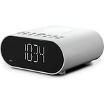 Roberts Ortus Charge Radio Wecker Dab+/FM/Bluetooth mit Qi-Ladegerät, Weiß
