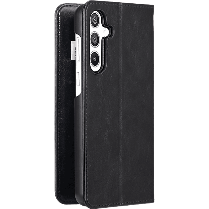 ISY ISC 3137 Bookcover für Samsung Galaxy S23 FE, Schwarz, Wallet-Design