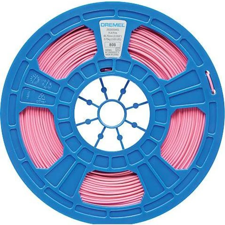 Dremel DIGILAB PLA 3D Filament 1,75 mm, 750 g, Rosa, umweltfreundlich und kompatibel mit den meisten 3D-Druckern