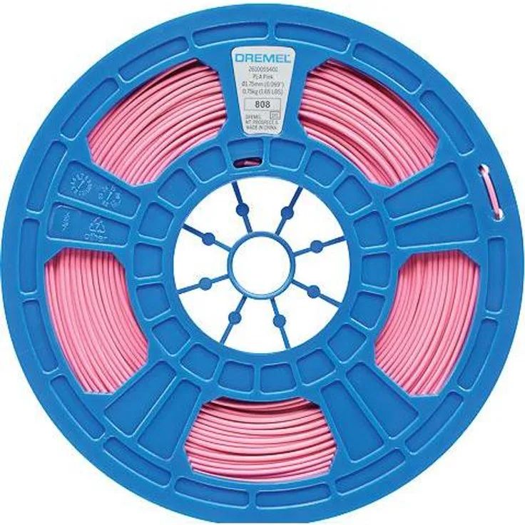 Dremel DIGILAB PLA 3D Filament 1,75 mm, 750 g, Rosa, umweltfreundlich und kompatibel mit den meisten 3D-Druckern