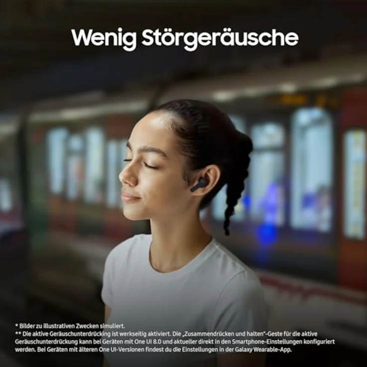 SAMSUNG Galaxy Buds3 FE, In-ear Kopfhörer mit ANC und 30 Stunden Akku, Bluetooth, Schwarz – Bild 6