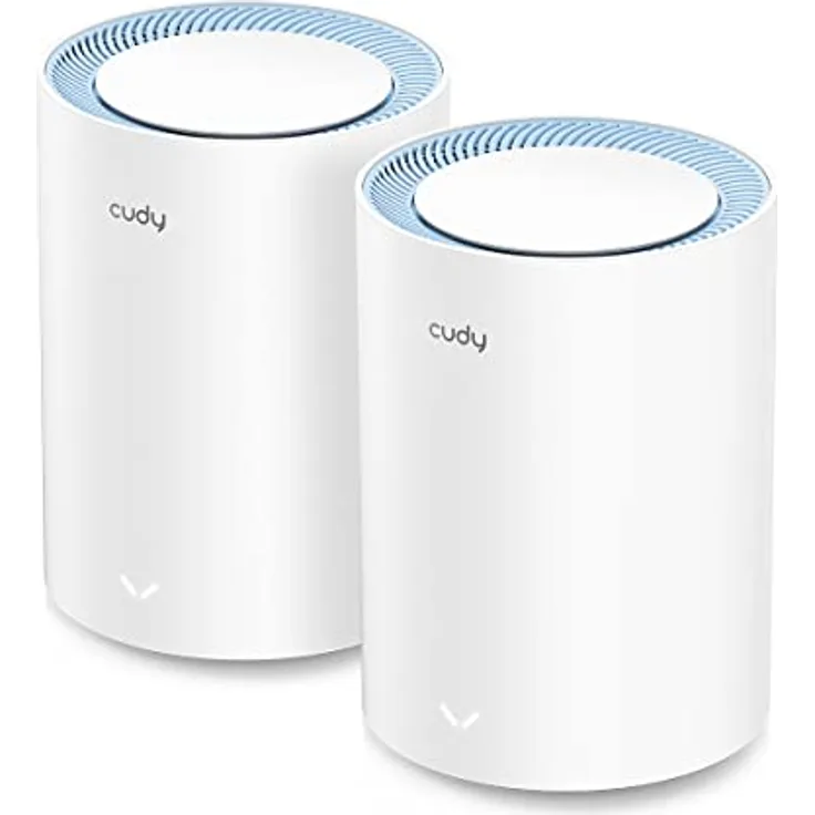 Cudy AC1200 Whole Home Mesh-WLAN-System, AC1200 Dualband-WLAN-Router, Range Extender, VPN, DNS über TLS, IPv6, DDNS, M1200 2er-Pack