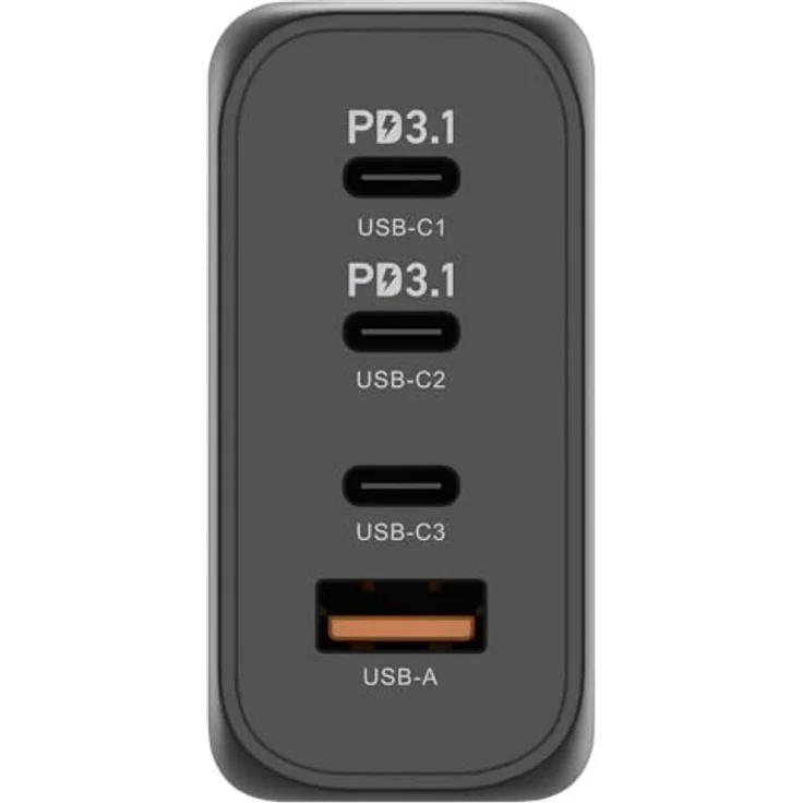 Voltcraft UC-3C1A140W02 USB-Ladegerät 140 W USB-C®, USB-A GaN, USB Power Delivery (USB-PD) - Schnelladen mit PD3.1 Unterstützung – Bild 3