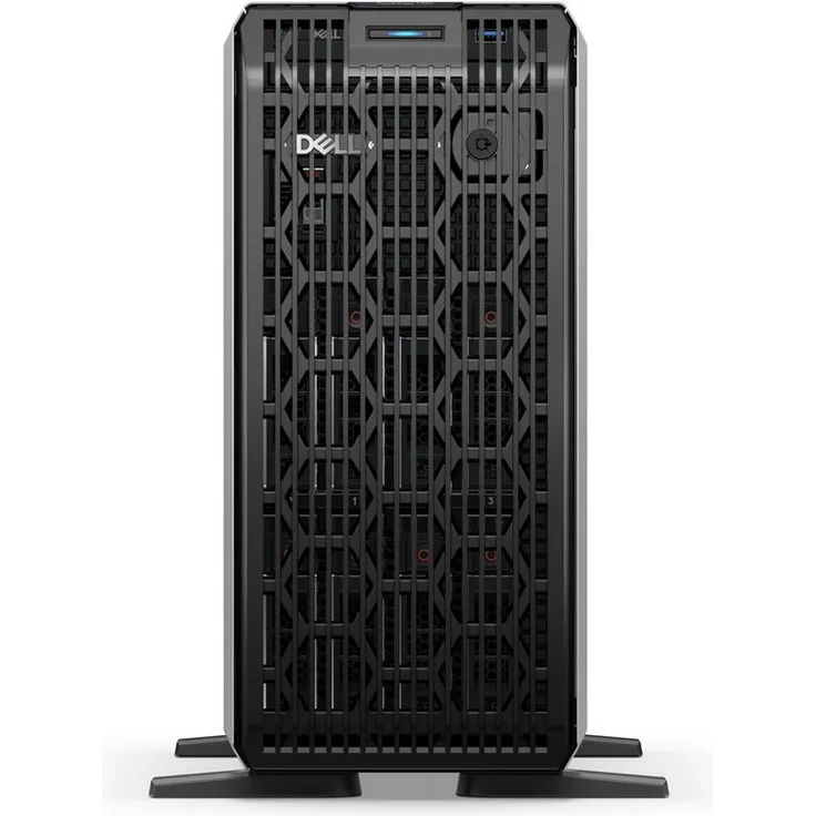 Dell PowerEdge T360, NAS-Server Tower mit Xeon 6333P, 32 GB RAM, 2 x 480 GB SSD, Schwarz, 3 Jahre ProSupport