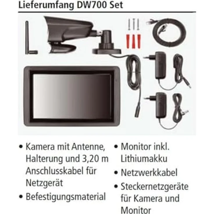 INDEXA DW700 SET Funk-Überwachungskamera Set 1080p IP App – Bild 6