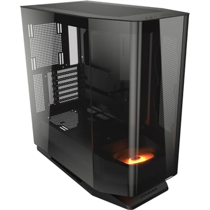 Cougar CGR-58M6B PC-Gehäuse, Mid-Tower mit gehärtetem Glas und innovativer Lüfterplatzierung, schwarz – Bild 2