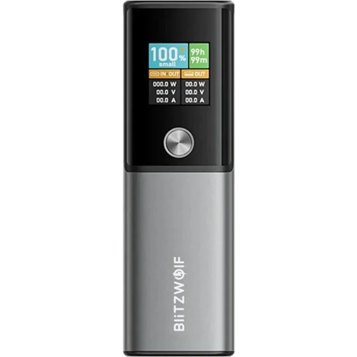 BlitzWolf BW-P23 100W 14.000mAh Power Bank mit USB-C und USB-A, tragbarer Ladegerät mit Farbdisplay