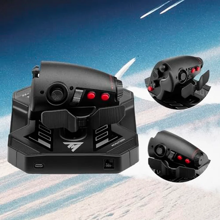 Thrustmaster SOL-R 6, Kabelgebundener Joystick für PC mit 14 Tasten und Gasregler – Bild 3