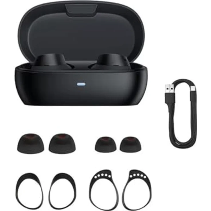 Baseus Earphones TWS Bowie MA20, ANC (black) (ANC, Kabellos), Kopfhörer mit Geräuschunterdrückung bis zu -48 dB – Bild 3