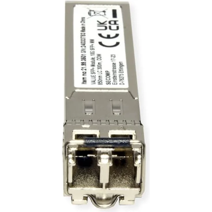 VALUE SFP+ Modul (MiniGBIC) SR/LC, 10GbE, Multimode, 850nm, max. 300m, Hot-Swappable – Bild 3