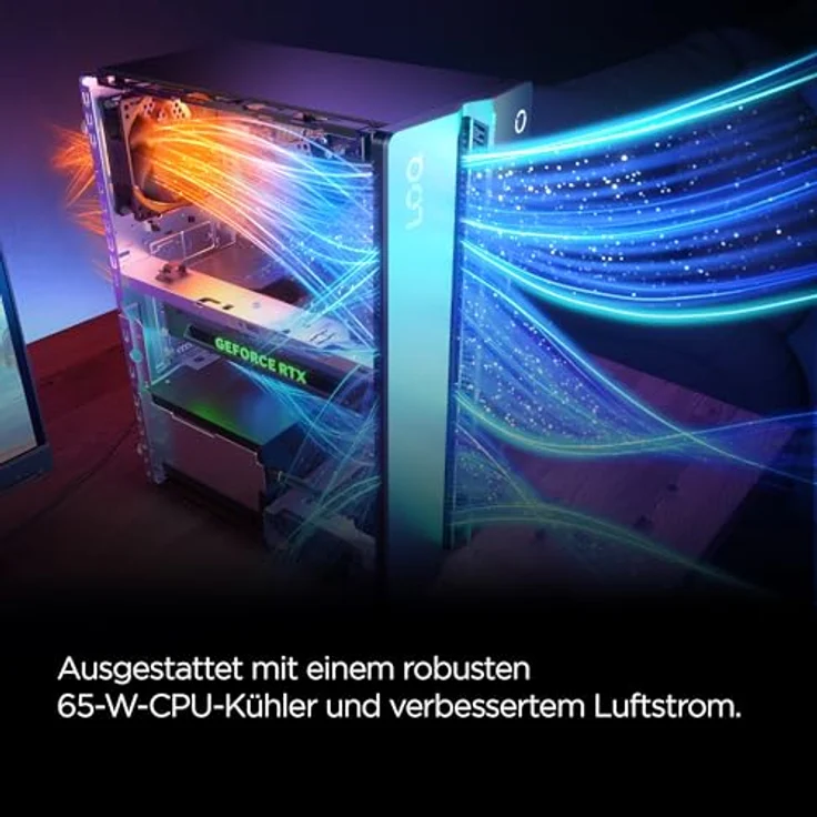 Lenovo LOQ Tower 17IRR9, Desktop-PC mit Intel Core i5, 16 GB RAM, 1 TB SSD, NVIDIA GeForce RTX 5060, Schwarz/Grau – Bild 6