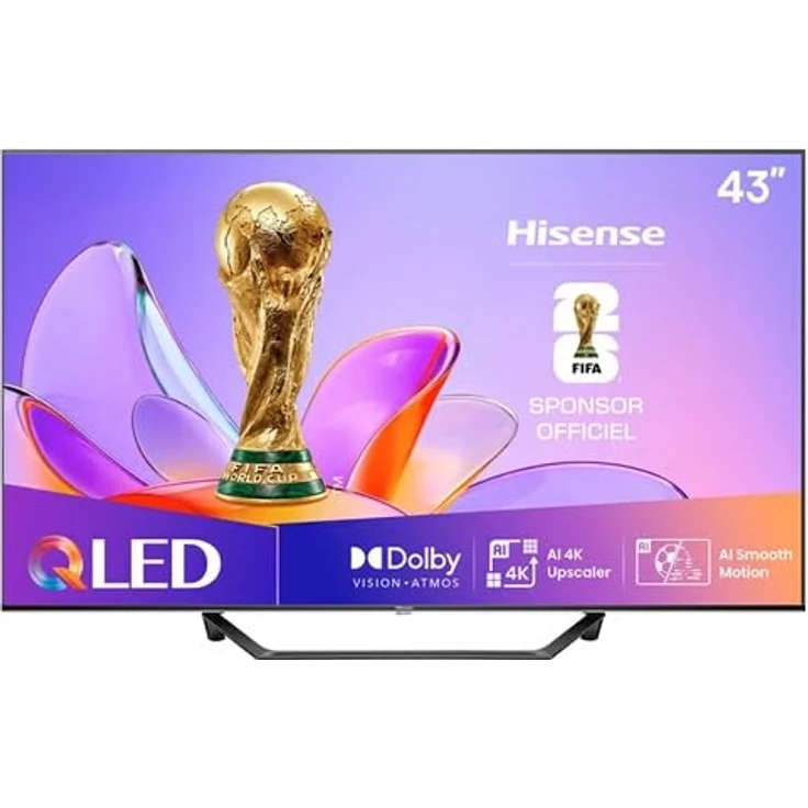 Hisense 43A7Q QLED TV mit 2.1-Soundsystem, Dolby Vision, UHD AI Upscaling, VIDAA OS & Sprachsteuerung – Bild 2