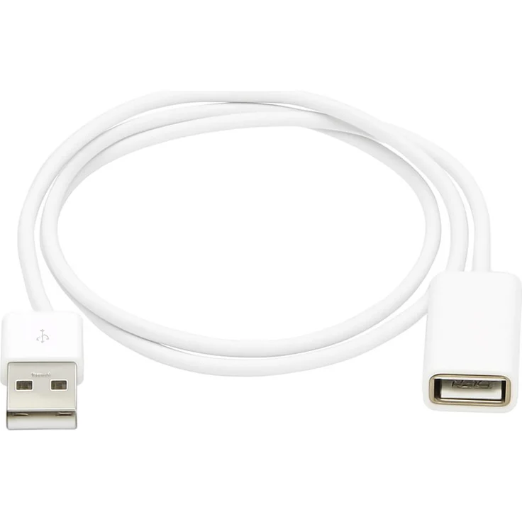 Bolwins G21 USB 2.0 Verlängerungskabel 1m, USB A Stecker auf A Buchse, Plug and Play, Weiß