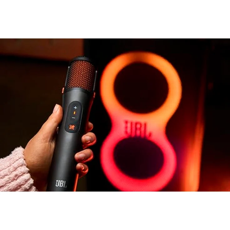 JBL EasySing Mics, 2 kabellose KI-Karaoke-Mikrofone mit Echtzeit-Gesangsentfernung und USB-C-Dongle, Schwarz – Bild 4