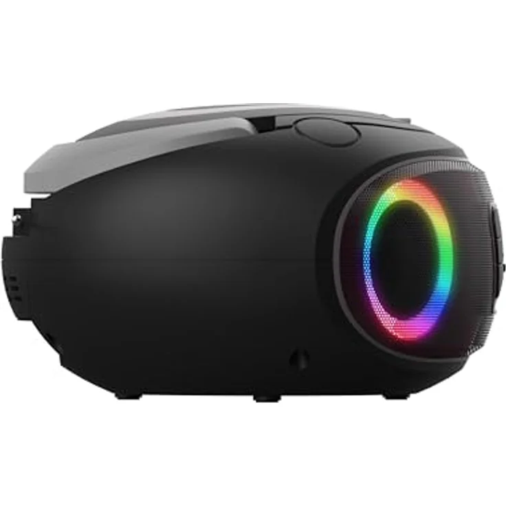 Denver TDB-212GR CD-Player (Retro-Design, Bluetooth, DAB+ mit LCD-Display & Lichteffekt) – Bild 3