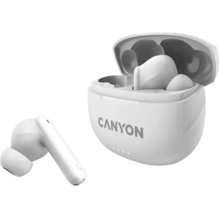 CANYON Bluetooth Headset TWS-8 weiß, 13-mm-Lautsprecher, Umgebungsgeräuschunterdrückung – Bild 3