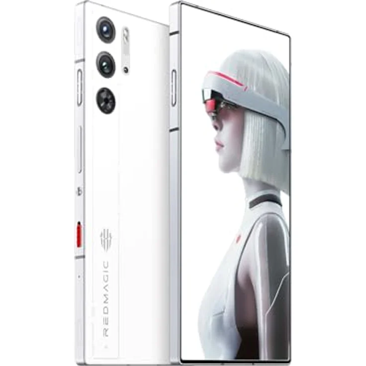 REDMAGIC 9S Pro 120Hz Gaming Handy, 5G Android Smartphone, 12GB RAM+256GB ROM, Snapdragon 8 Gen 3, 6.8" AMOLED Full Bildschirm, FHD+ Gaming Telefon, 50MP Kamera, 80W Ladegerät, Dual-SIM Weiß – Bild 3