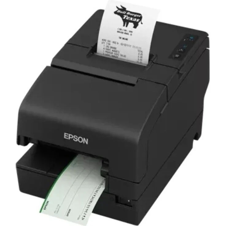 Epson TM-H6000VI, Thermodrucker mit Cutter, USB/RS232/Ethernet, 500 mm/s, schwarz – Bild 1
