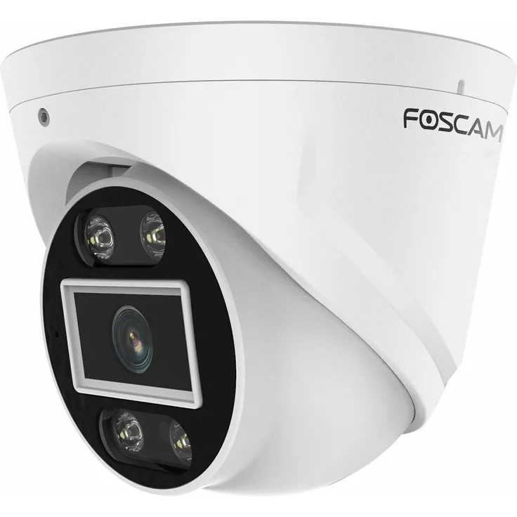 Foscam Deutschland T5EP 5MP PoE IP Kamera Weiß, Outdoor-Kamera mit IP66-Schutz und Nachtsichtfunktion