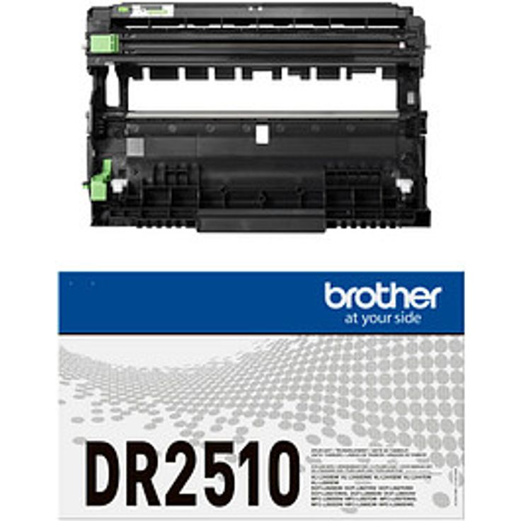 Brother DR-2510, schwarze Trommel mit 15.000 Seiten Reichweite, originale Qualität