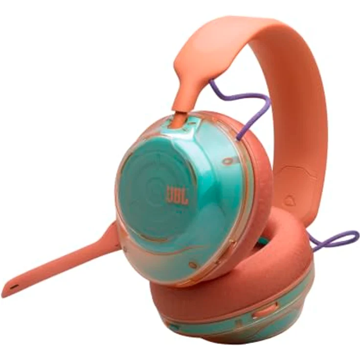 JBL QUANTUM 520, Over-ear Gaming-Headset mit Bluetooth, 50-mm-Treibern, abnehmbaren Kardioid-Mikrofon und bis zu 37 Stunden Akkulaufzeit, Coral – Bild 1