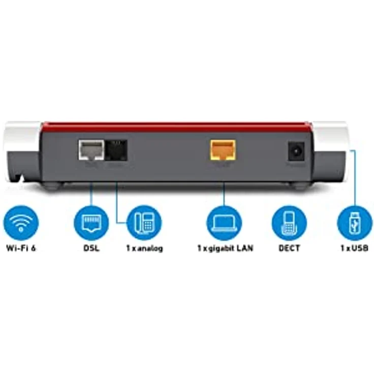 AVM FRITZ!Box 7510 Edition International, Router mit Wi-Fi 6 und VDSL Supervectoring 35b, schwarz – Bild 3