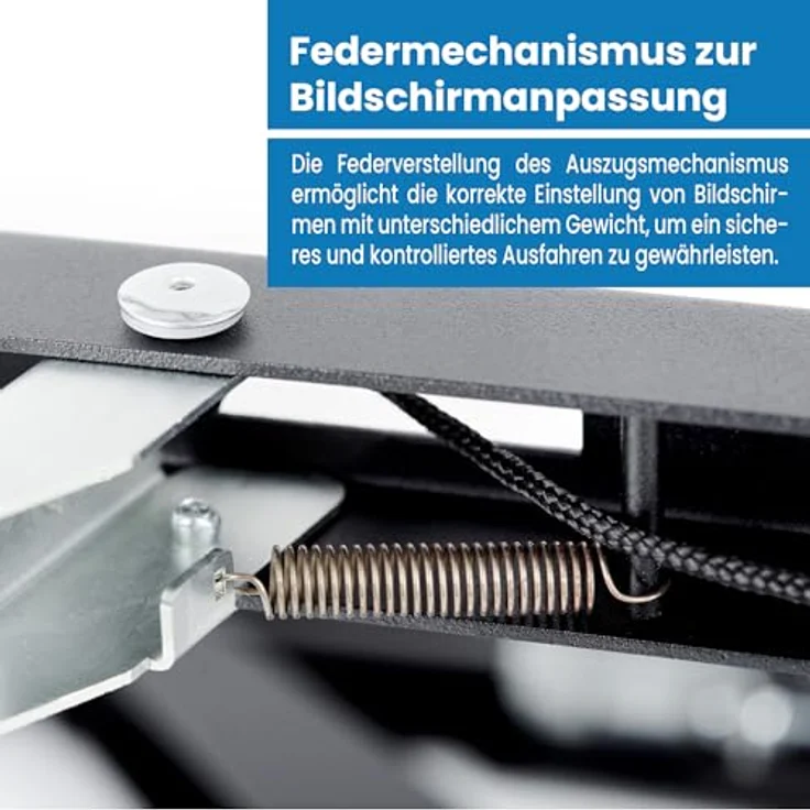 EDBAK VWPOP95-L Pop-Out Wandhalterung für 70-98" Bildschirme, Tragfähigkeit 130 kg, Schwarz – Bild 6