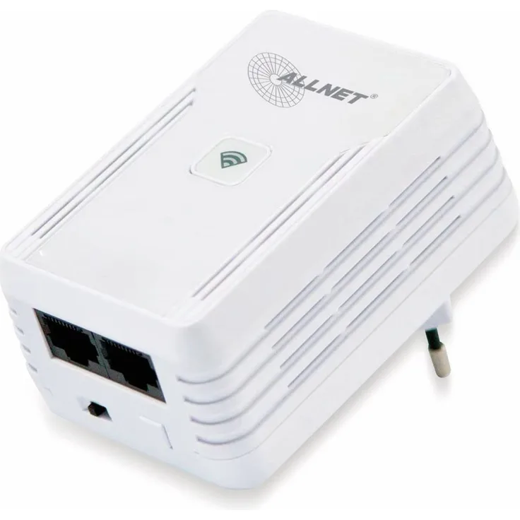 ALLNET PowerLine Netzwerkadapter 500 Mbps Homeplug AV 300 Wireless N Access Point 2x RJ45 10/100Mbit 3.6 W (ALL1682511V2)