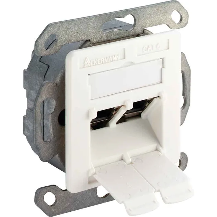 Brand-Rex 18879N1 RJ45-ANSCHLUSSDOSE 2-FACH Cat.6