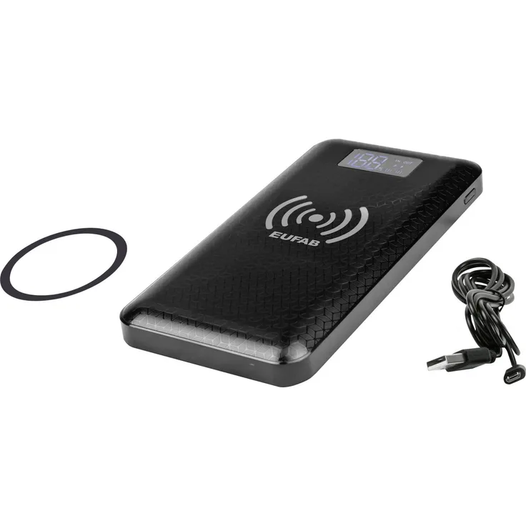 Eufab USB Powerbank, 10.000 mAh, Induktionslader