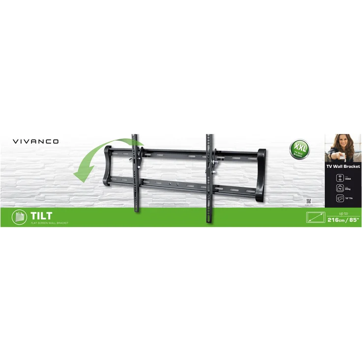 vivanco BTI 6080 XXL TV-WH, VESA 800, 65Kg, 37976 – Bild 2