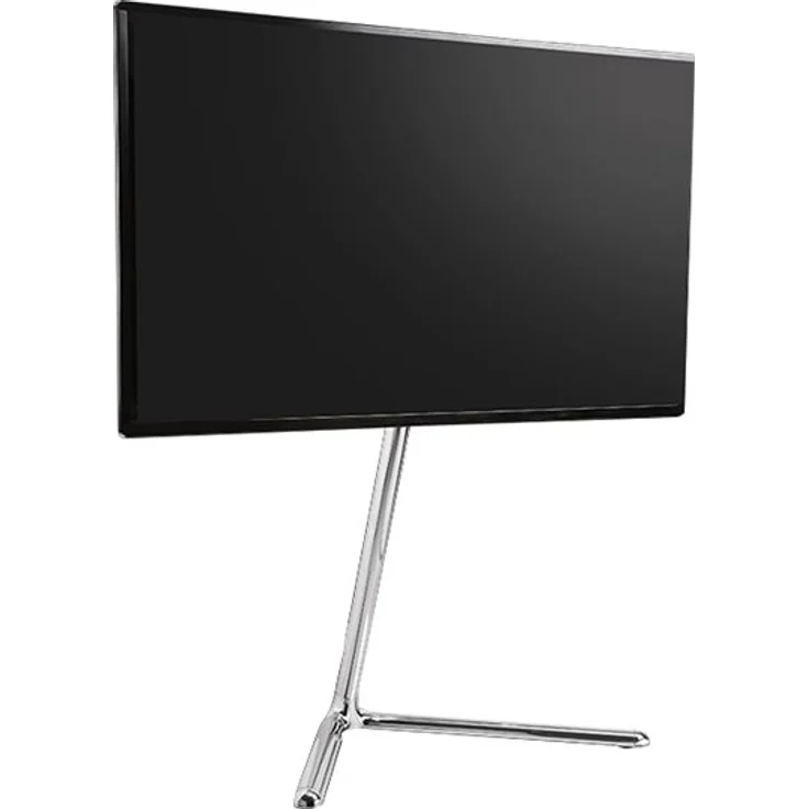 LogiLink TV-Ständer, für 124,46 - 177,80 cm, V-Fuß, chrome – Bild 1