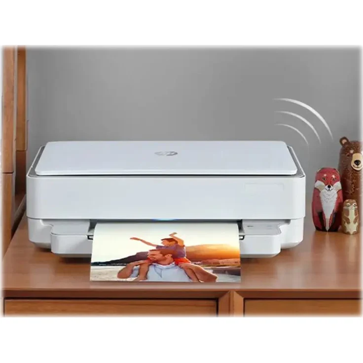 HP Envy 6020 (3-in-1) Multifunktionsdrucker - (Thermal Inkjet) Farbe, Druckgeschwindigkeit: 10 s/w, 7 Farbe, Auflösung: 1200 x 1200, USB, WLAN, AirPrint, Mobile Print (5SE16B) – Bild 6