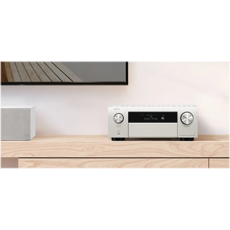 Denon AVC-X4700H 9.2-Kanal AV-Verstärker, Hifi Verstärker, Alexa kompatibel, 8 HDMI Eingänge und 3 Ausgänge, 8K-Video, WLAN, Musikstreaming, Dolby Atmos, Auro-3D, AirPlay 2, HEOS Multiroom, Silber – Bild 2