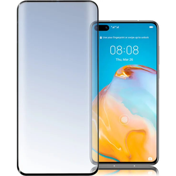 4smarts Second Glass Curved 3D für Huawei P40, schwarz