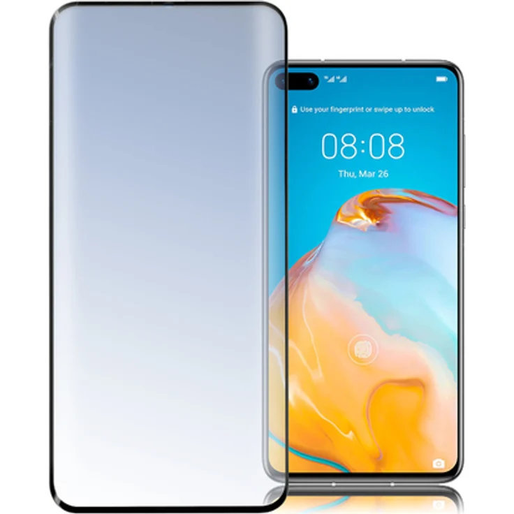 4smarts Second Glass Curved 3D für Huawei P40, schwarz