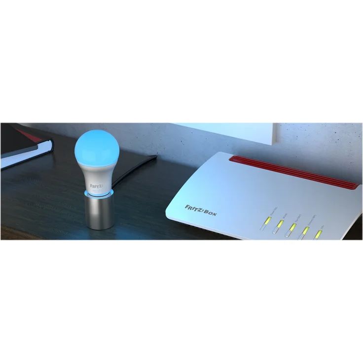 AVM FRITZ!DECT 500 (smarte LED-Lampe E27 für farbiges und weißes Licht, dimmbar, 2700K, 9W, 806 Lumen) – Bild 5