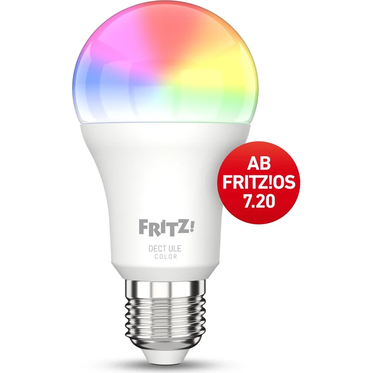AVM FRITZ!DECT 500 (smarte LED-Lampe E27 für farbiges und weißes Licht, dimmbar, 2700K, 9W, 806 Lumen) – Bild 4