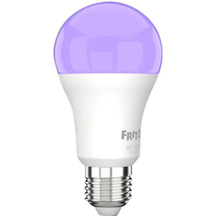 AVM FRITZ!DECT 500 (smarte LED-Lampe E27 für farbiges und weißes Licht, dimmbar, 2700K, 9W, 806 Lumen) – Bild 7