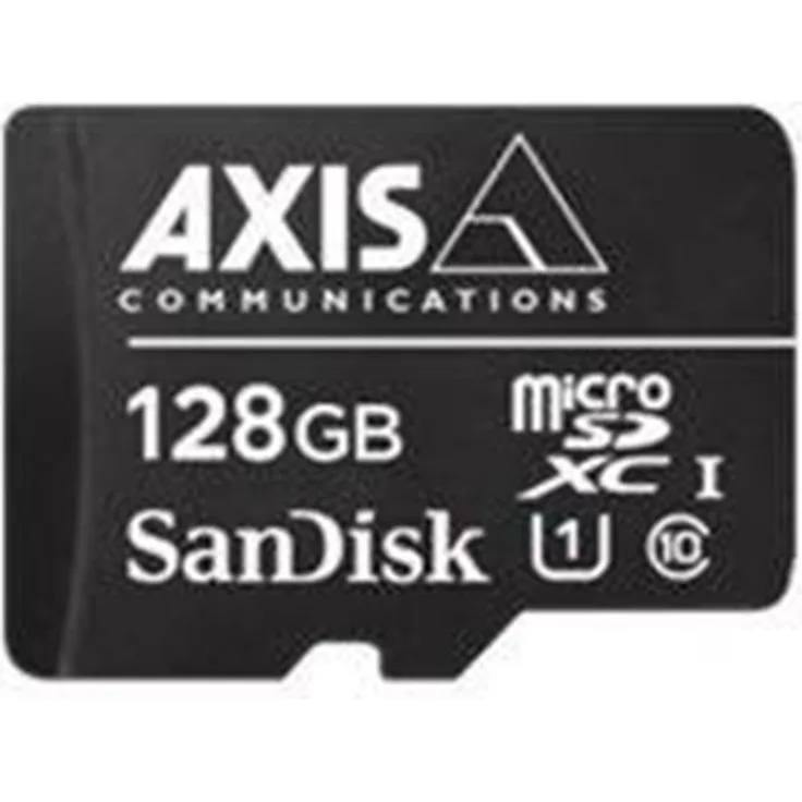 AXIS Surveillance - 128 GB - UHS-I U1 / Class10 - microSDXC - Schwarz