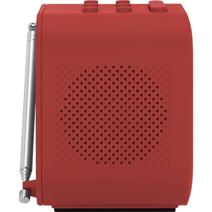 TechniSat TECHNIRADIO 40 Radiowecker mit Wecker, LCD-Display, rot – Bild 6