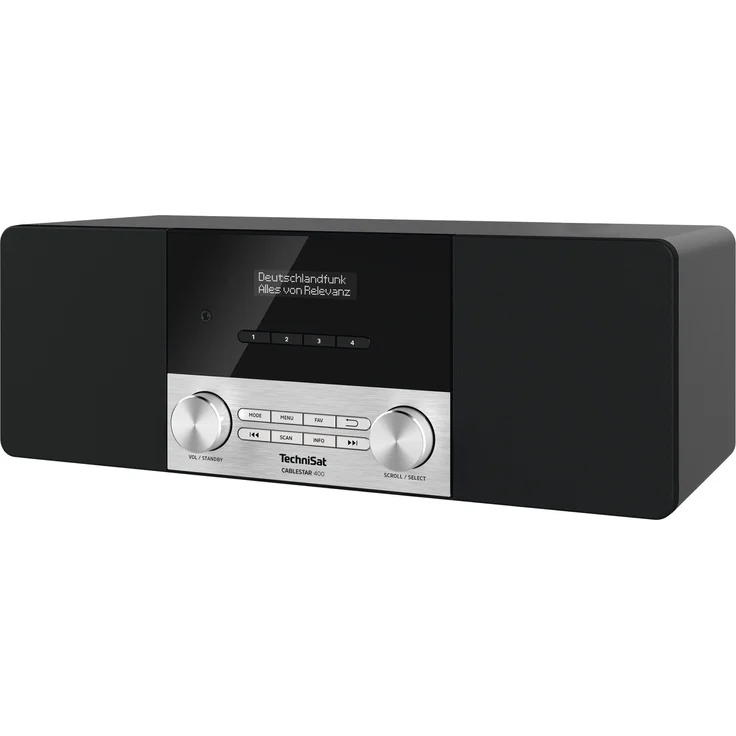 TechniSat CABLESTAR 400 inkl. Fernbedienung Digitalradio mit Wecker, OLED-Display, schwarz – Bild 6